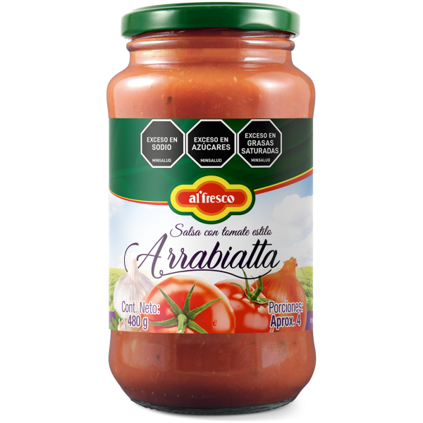 Salsa con Tomate Estilo Arrabiatta480g