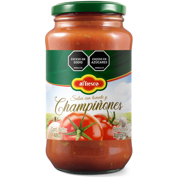 Salsa con Tomate y Champiñones480g